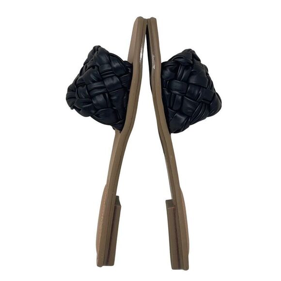 Marc Fisher Caspian Women's Woven Strap Slide Sandals Size 7M, Black, NEW - Picture 6 of 9